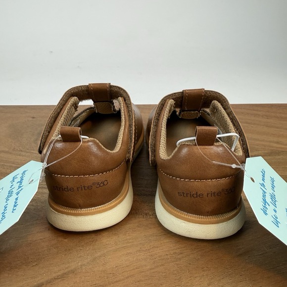 New Little Kids Stride Rite Lacey 2.0 Tan Mary Jane Shoes Size 6 C NIB - Picture 6 of 8